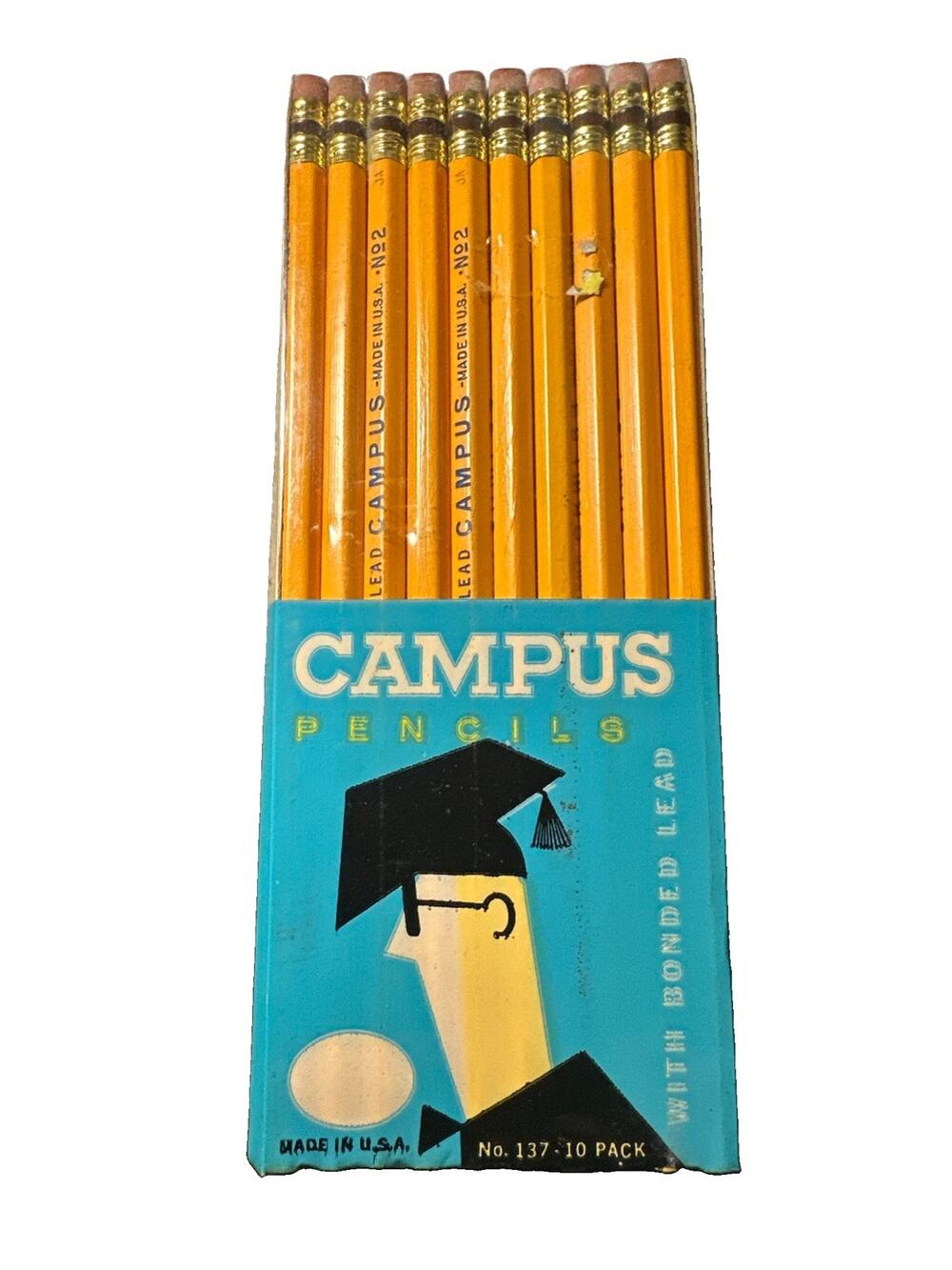 Vintage NOS Campus Pencils Ten in Pack Walgreens No. 2